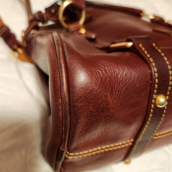 Dooney & Bourke Florentine Satchel - Chestnut - Picture 7 of 14